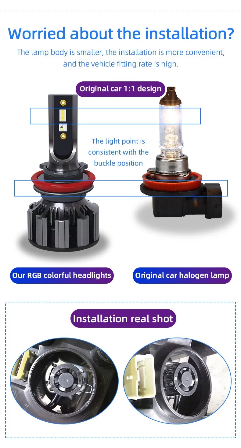 Auto RGB LED Proyector faros ojo Diablo demonio ojo lámpara para proyector de Control Remoto de la aplicación de coche