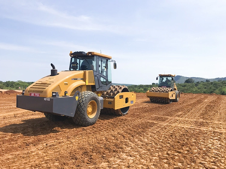 Straßenbaumaschinen 16 Ton Vibration Single Drum Road Roller Xs163j