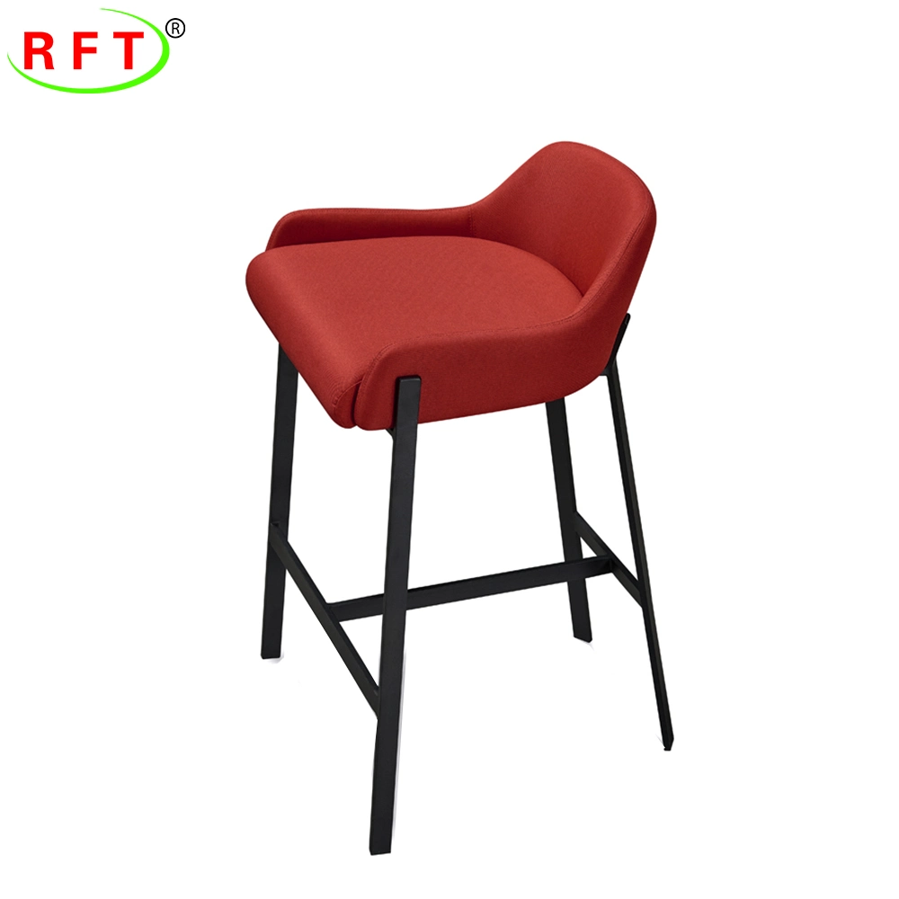 High Plastic Seat Meta Leg Bar Furniture Coffee Chair