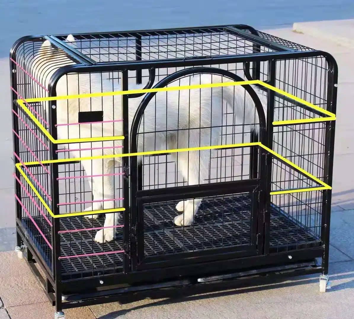 Customize OEM ODM Metal Stainless Kennels Pet Transport Cage Dog Crate