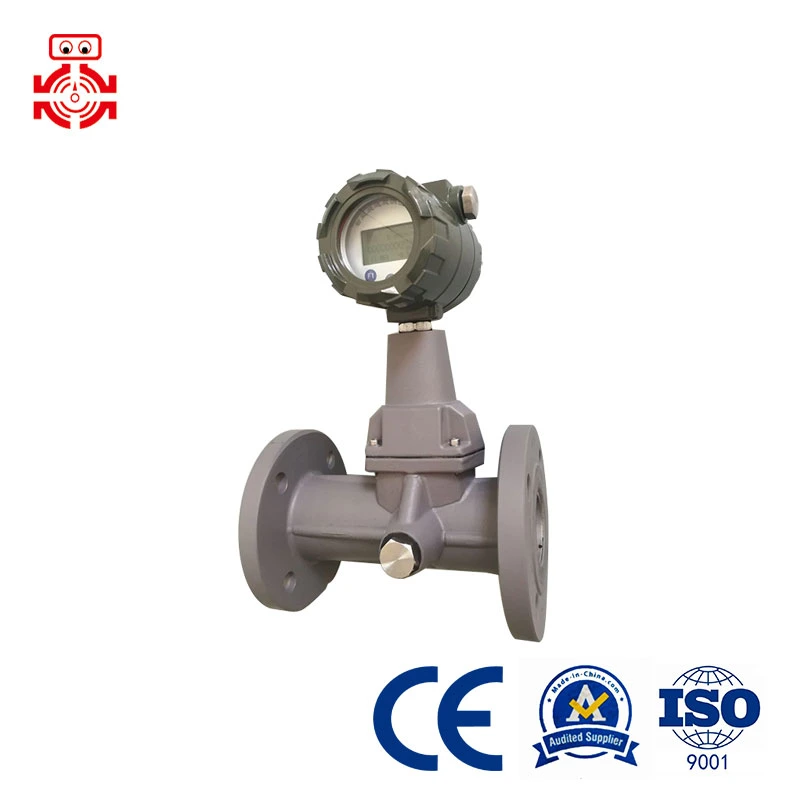 China Industrial Vortex Precession Ammonia Gas Flow Meter Stainless Steel Battery Power Vortex Flow Meter