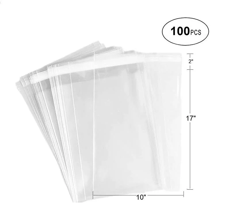 Kundenspezifische billige klare OPP / PE / CPP / BOPP / PP Plastiktüte Transparent selbstklebende Kunststoffverpackung Beutel für Kleidung Lebensmittelverpackung