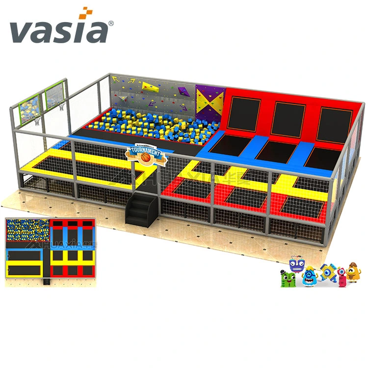 Mur d'escalade Parc Terrain de jeux intérieur mousse Trampoline pour la vente de la fosse