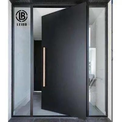 Front Door Design Aluminum Middle Swing Door Is Durable and Fireproof 70