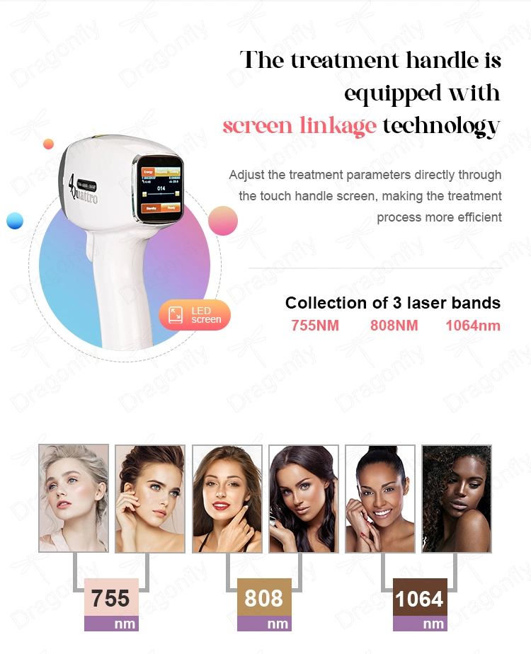 48 Hours 2 Years Warranty Screen Linkage Diode Laser Q Switch ND YAG Laser Hair Tattoo Removal IPL Skin Rejuvenation