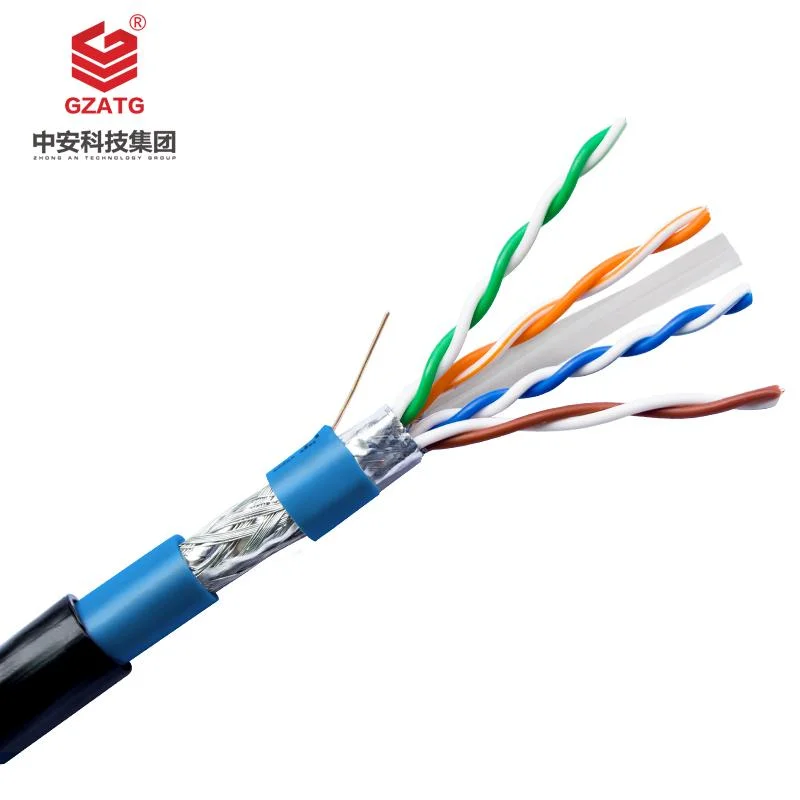 CAT6 cable LAN Cable de red de fabricación China interiores o exteriores