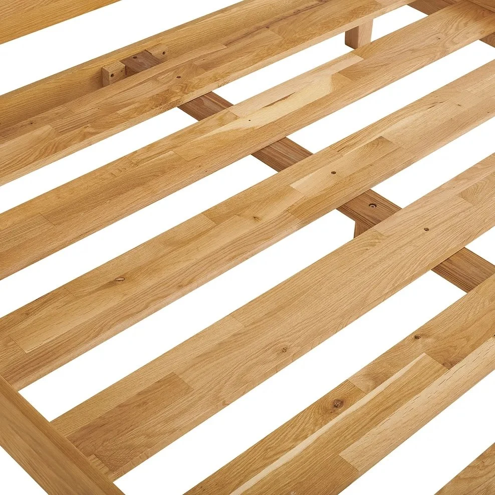 Una buena calidad de Madera Natural Roble macizo solo Dobule Cama Tamaño King cama de madera con la imagen utilizada en el hogar Muebles de Dormitorio