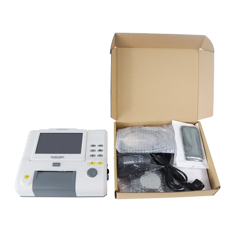 Sy-C010-1 6 Parameters Portable Ctg Fhr/Toco/Twins Fetal Heart Monitor with Color 7 Inches LCD Screen