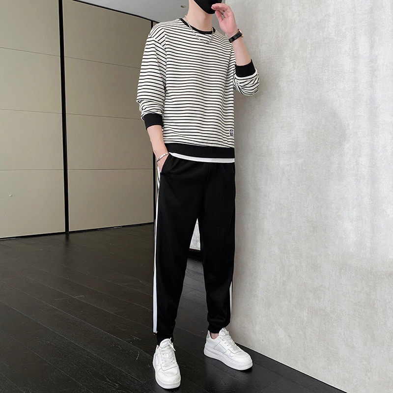 Free Sample New Spring and Autumn Sportswear Men&prime; S Casual Trousers Suit