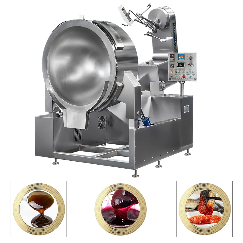 Commercial Automatic Multi Function Planetary Tilting Potato Chicken Egg Jam Mixing Making Electric Gas Steam Dessert Sauces Cooking Pot