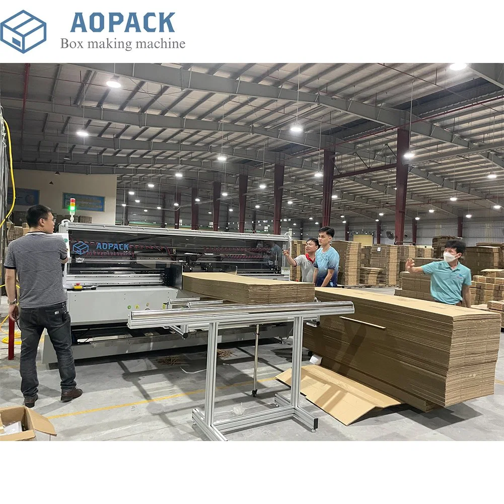 Aopack Modern Packaging Manufacturing Cardboard Corrugated Paper Carton Box Making Machine