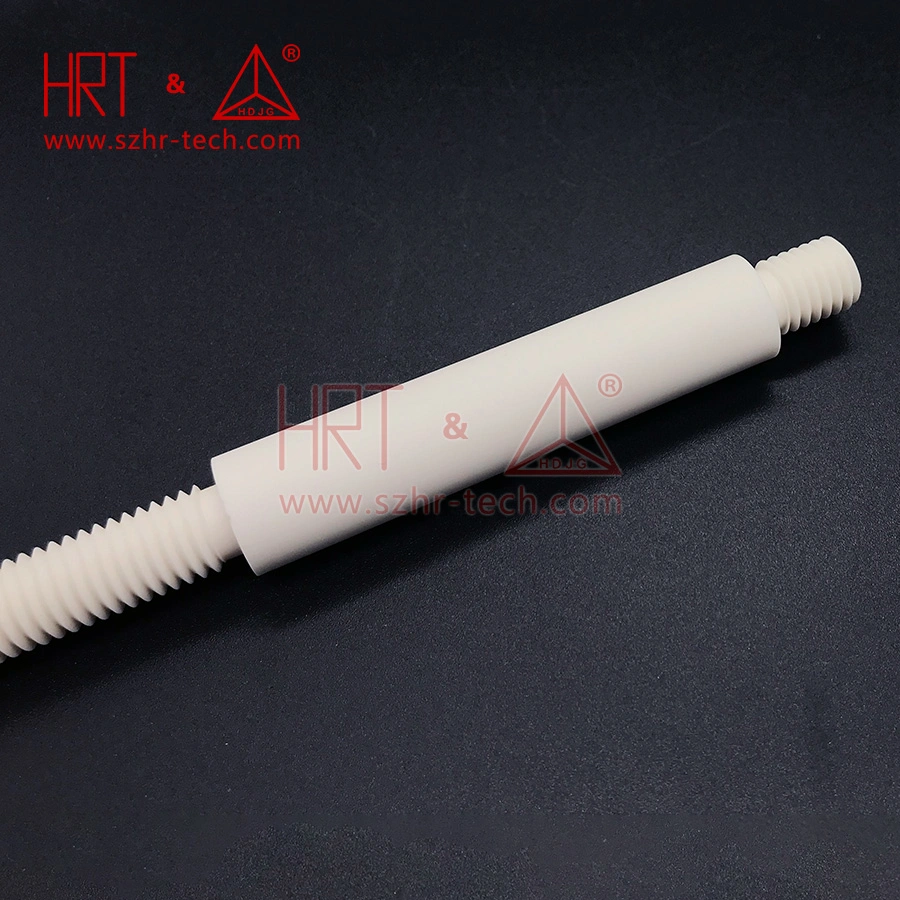 Alumina Ceramic Threaded Rod, Precision Ceramic Parts, Custom Processing.