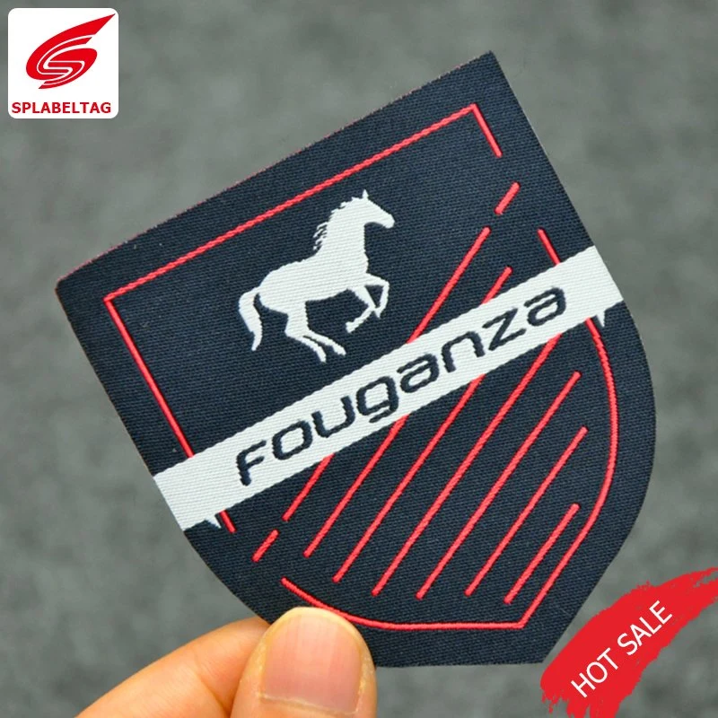 Custom Fashion Logo Flat Woven School Embroidery Patch for Clothing