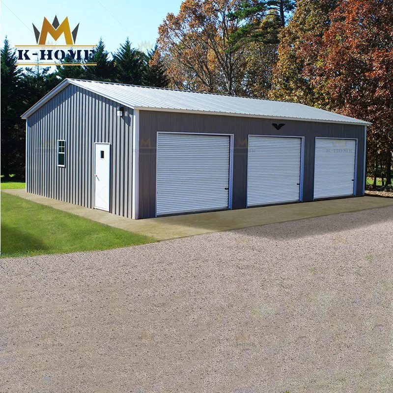 Light Prefab Metall Stahl Struktur Auto Garage zum Verkauf