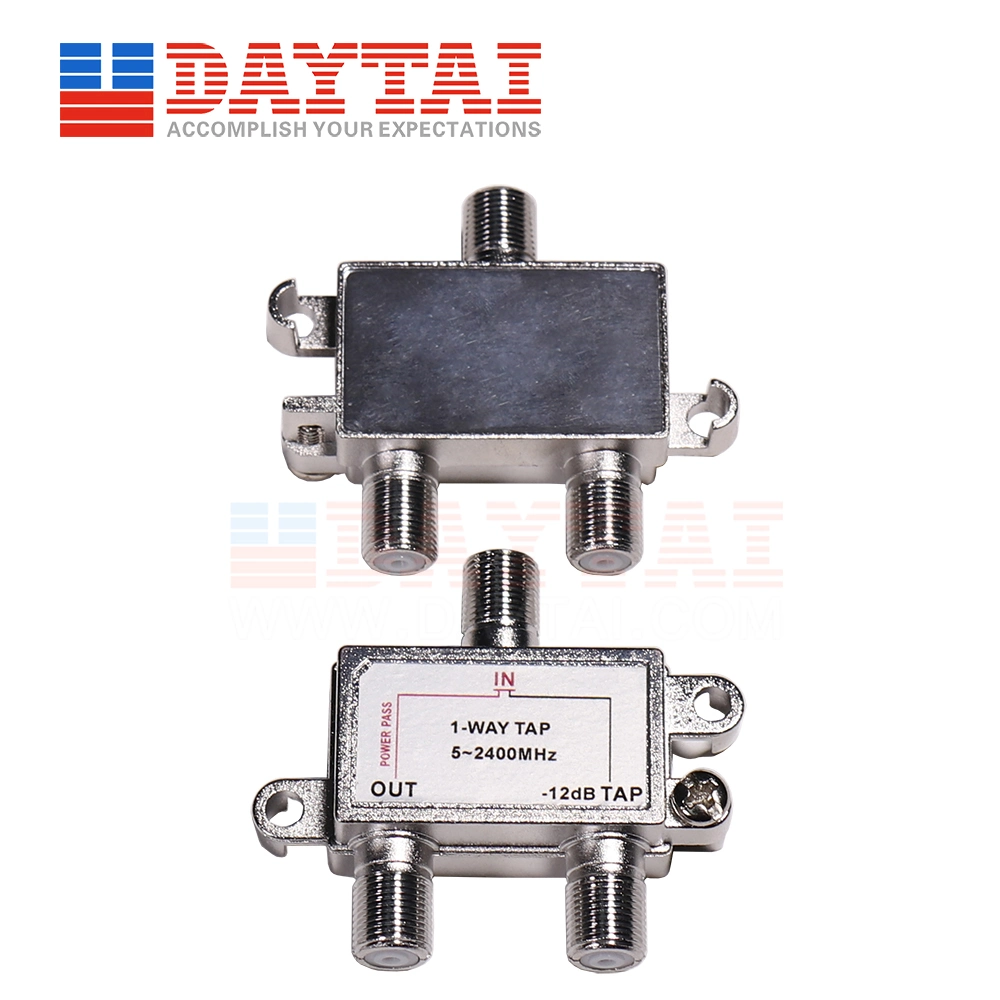 5-2400 MHz CATV RF Tap and Splitter 1 Way Satellite Tap