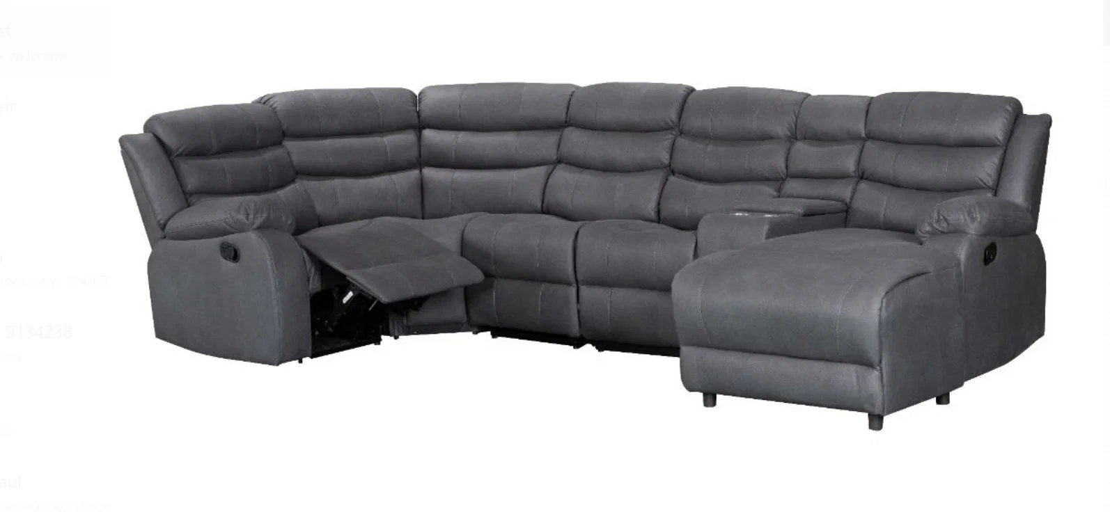 Cy High Quality Living Room Furniture Sectional Recliner Sofa Corner