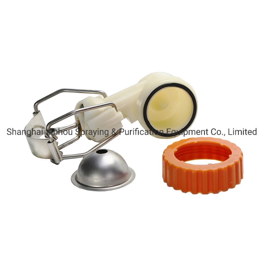 Integrated Pipe Clamp Plastic One Piece Hollow Cone Water Cooling Jet Spray Nozzle