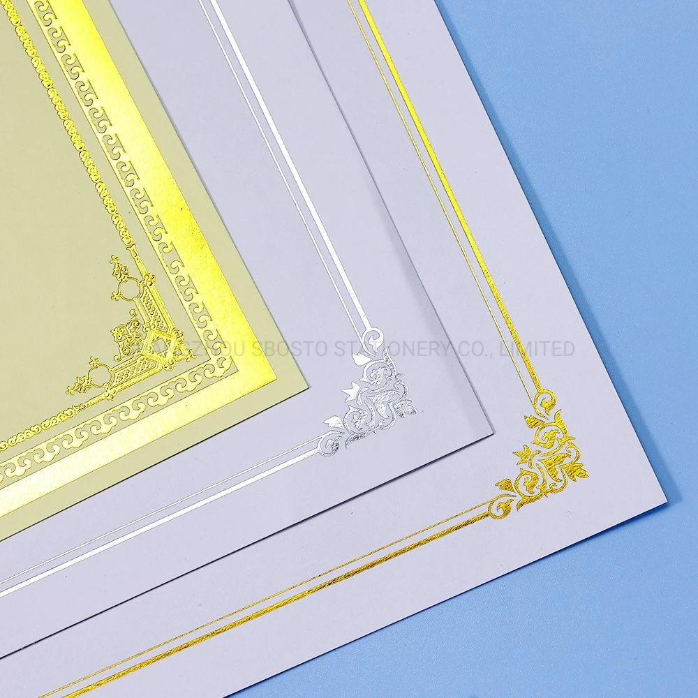 200GSM Hot Stamping High quality/High cost performance  Certificate Paper Degree Certificate Paper Sbosto Paper