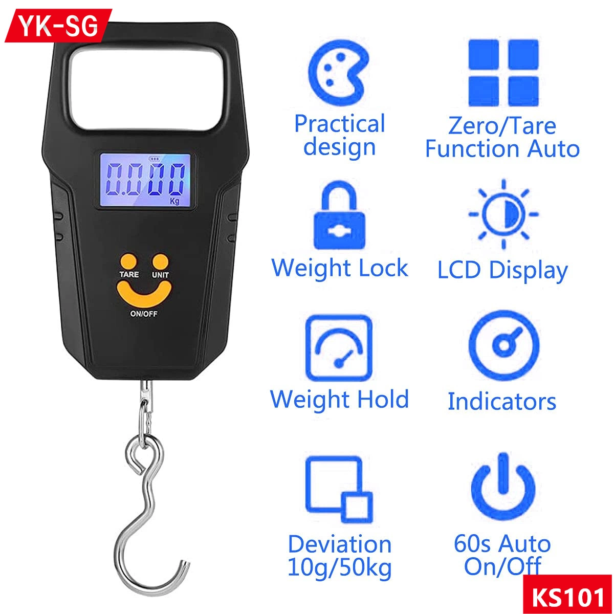 Hot Sale Portable Crane Hook Hanging Scale 20kg