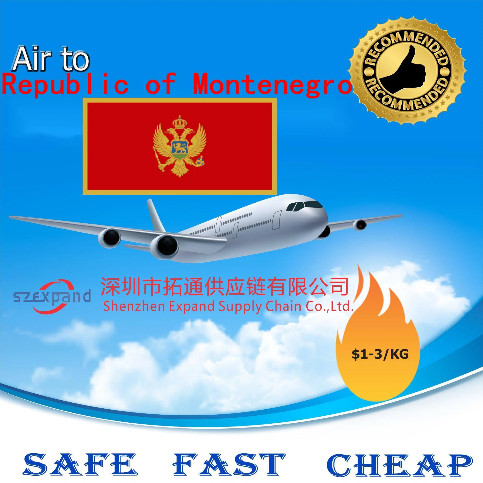 Alibaba Express, by Air/Sea/Railway/Truck Cargo/Freight/Shipping Container LCL Forwarder/Agent From China to Podgorica, Montenegro Amazon/Fba DDP/DDU Logistics