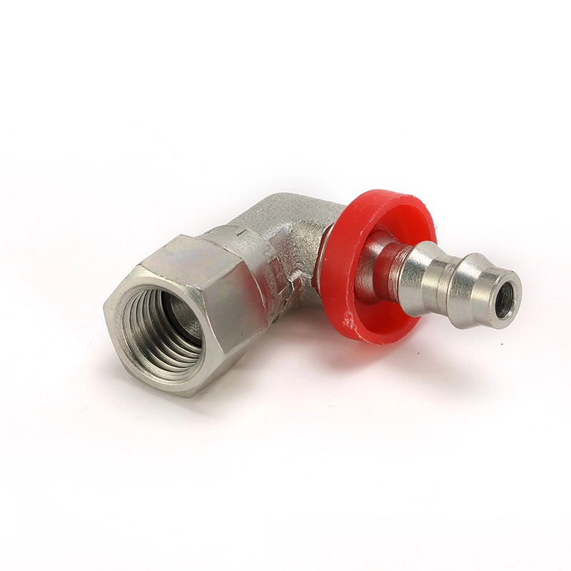 Male Jic 74deg Cone Seal 90deg Elbow Compact Socketless Hose Fitting