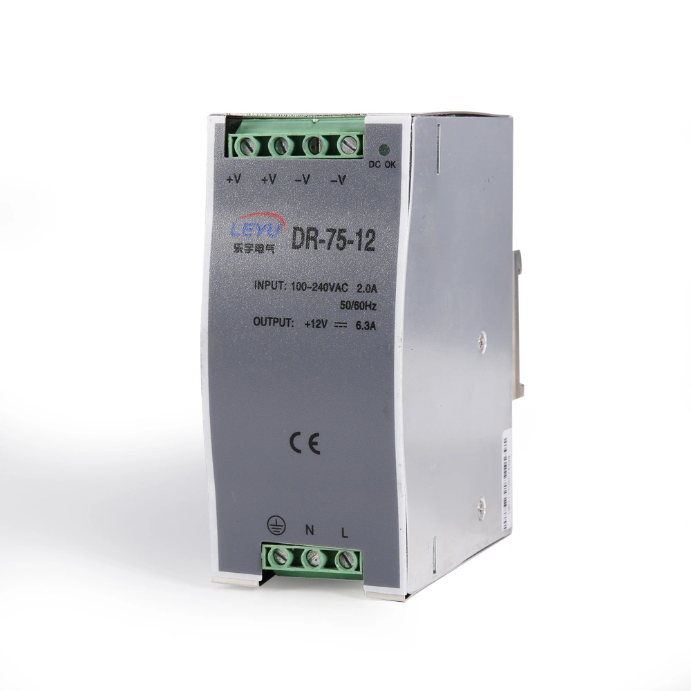 75W Series Single Output DIN Rail Type Industrial Control Power Supply Dr-75 Series Single Output Supply