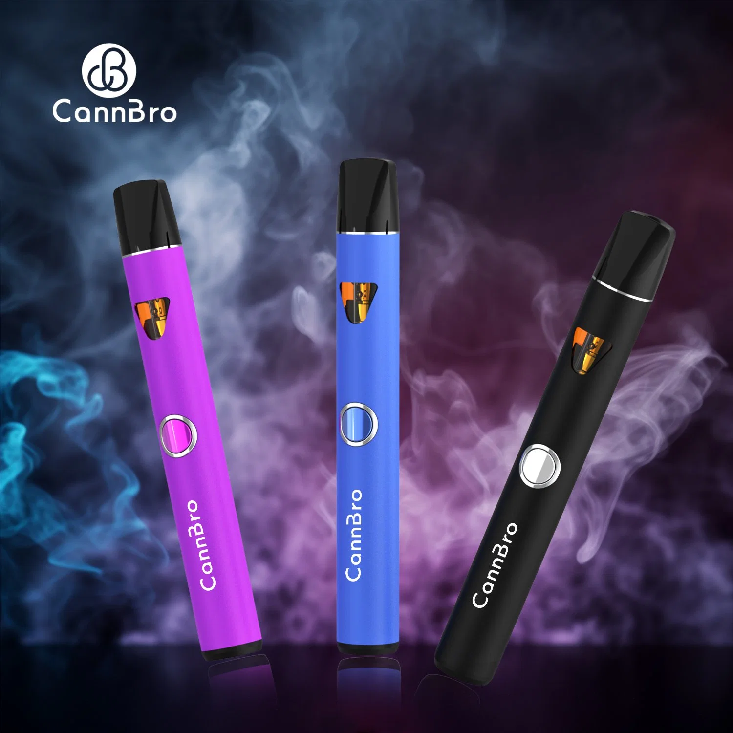 Cannbro Wholesale/Supplier Custom Disposable/Chargeable E Cig Rechargeable Empty Vaporizer Ceramic Free 1ml Thick Oil Cheap Crystal Pod Shisha DAB Bar EGO Price I Vapor Vape Pen