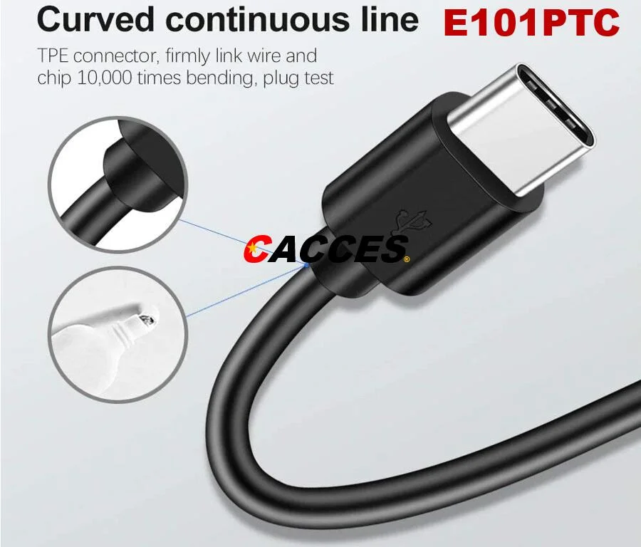 Mob Accessories Type C Cable Fast Charging Data Wire 1.0m Type C Fast Phone Charging Cable, USB-a to USB-C Charging Universal Durable PVC Jacket Pure Copper 2.0