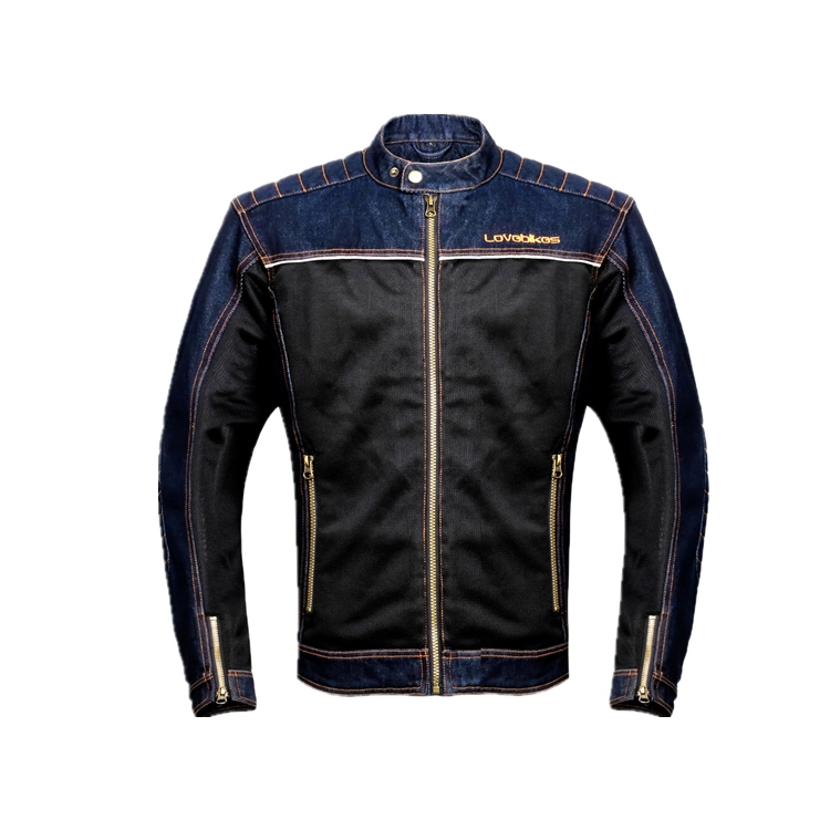 Casual Style Denim Motorcycle Jacket with Factory Price