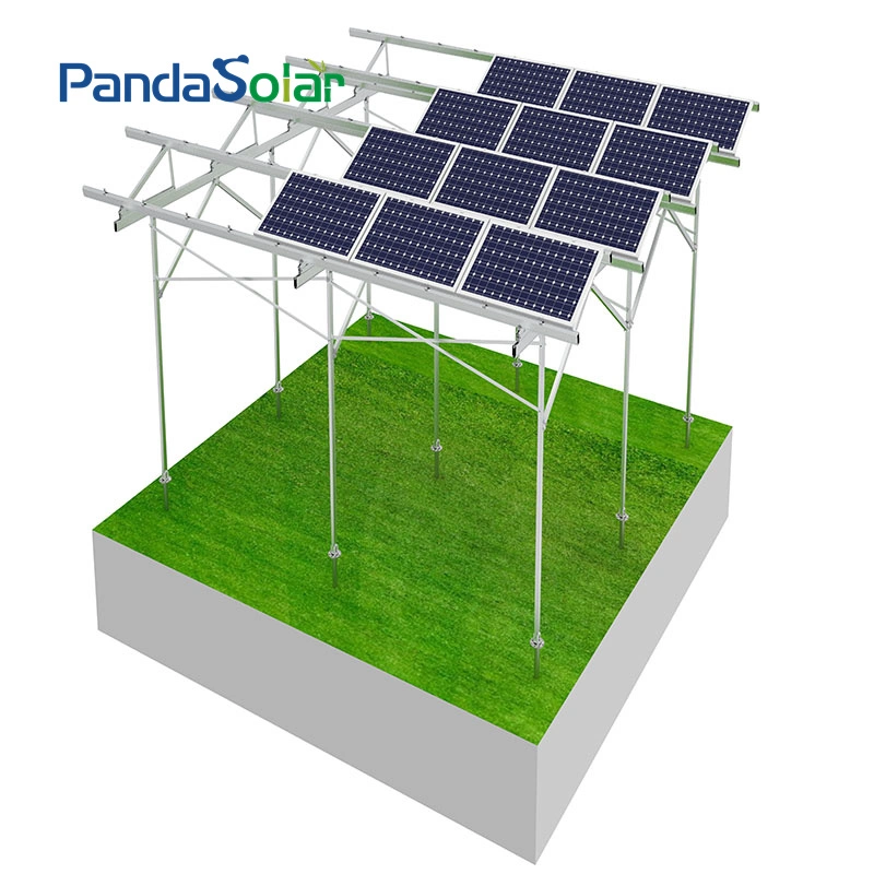 Pandasolar Aluminum Alloy Frame Agricultural Greenhouse Kits Racking Bracket Commercial Innovations Greenhouse System Manufacturer