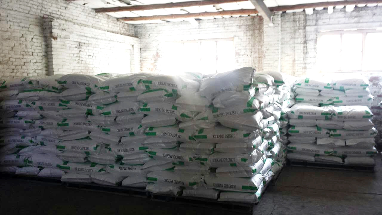 Choline Chloride 60% Corn COB Carrier Powder Feed Grade