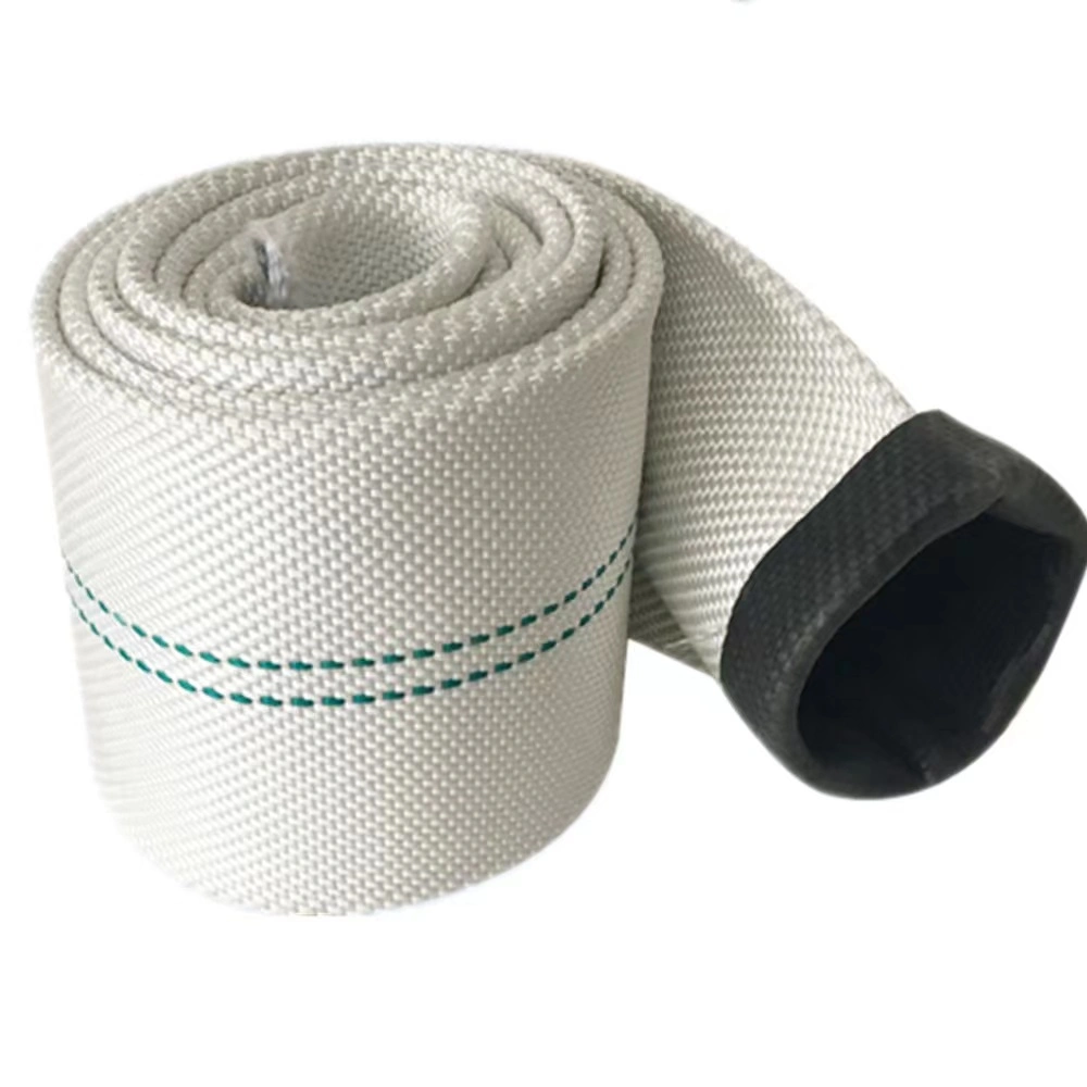 Good Quality Canvas Flat 2.5 Inch 8-16 Bar PU Lining Firefighter Hose with Coupling