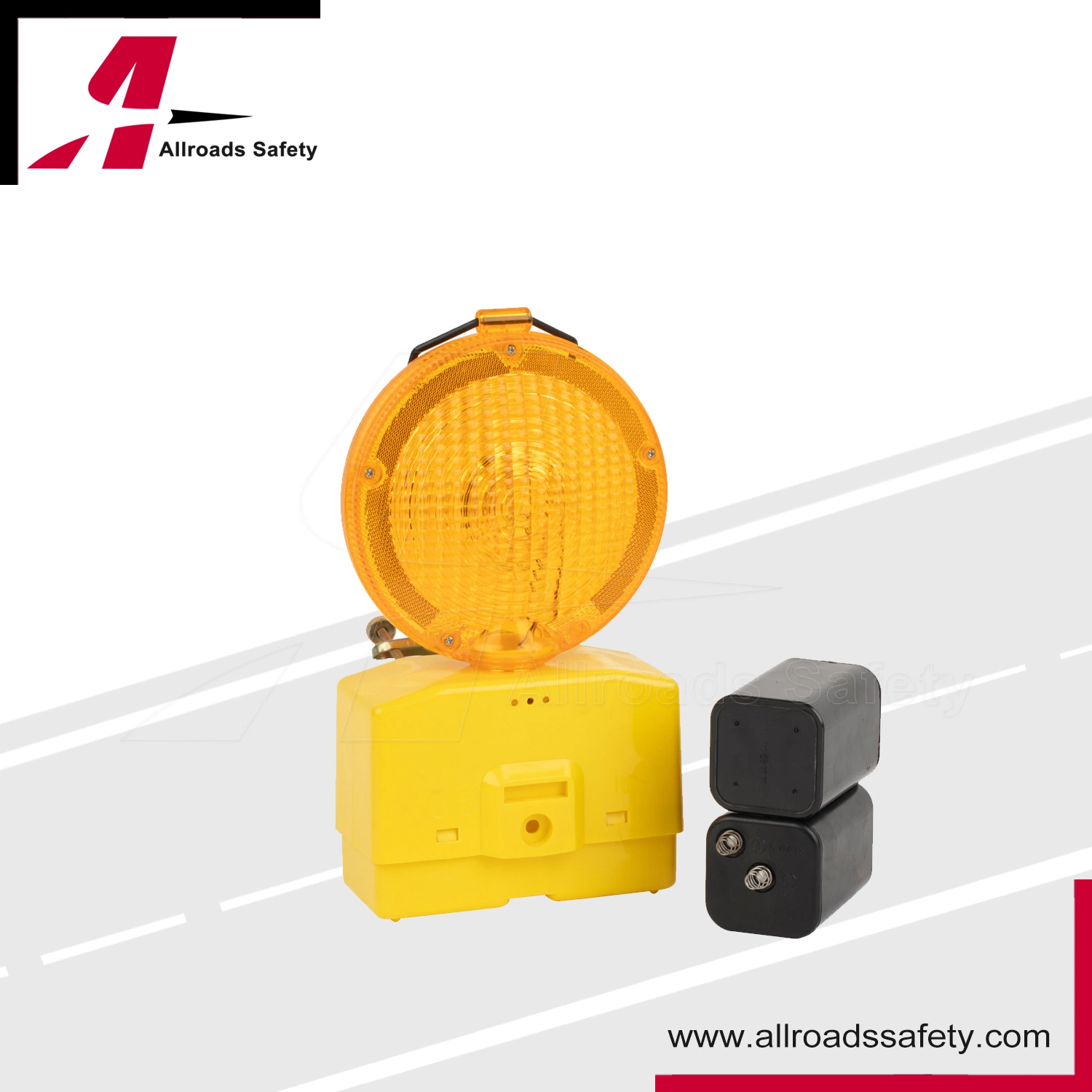 Road Construction Maintenance Work Safety Warning LED Barricade Flashing Light