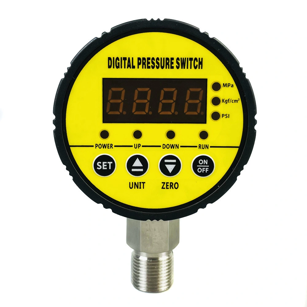 Negative Vacuum Digital Adjustable Pressure Switch for Water Oil Gas with LCD Display