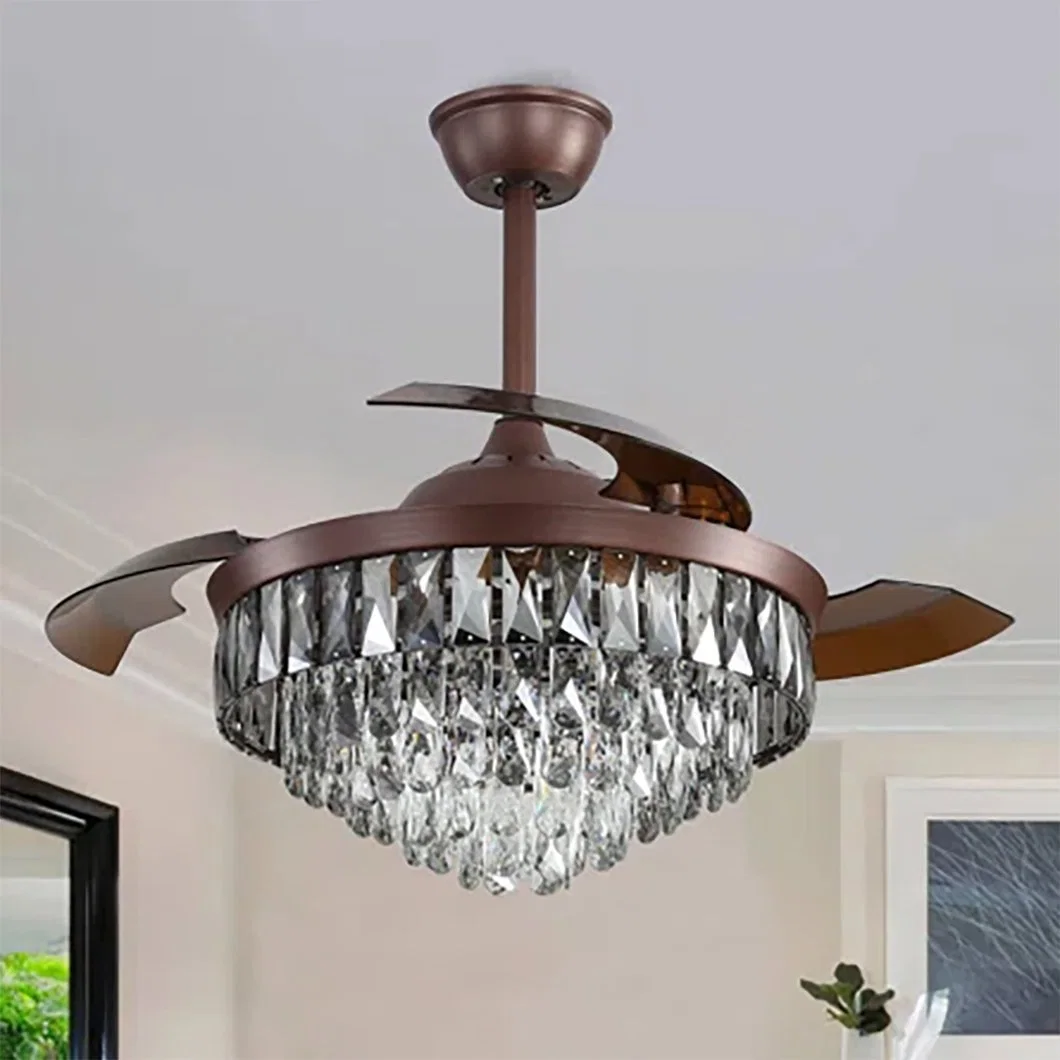 Top Quality Decorative LED High Speed Remote Control Ceiling Fan with Light