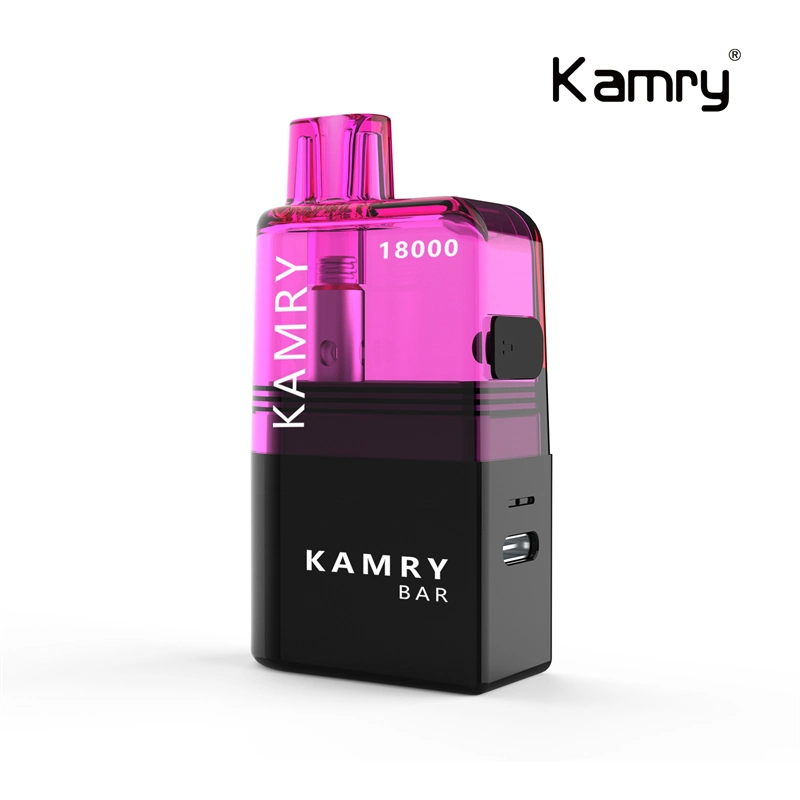 Kamry Bar Self Modeling Disposable/Chargeable Vape Refillable Pod 18000 Puffs Wholesale/Supplier Disposable/Chargeable Atomizer