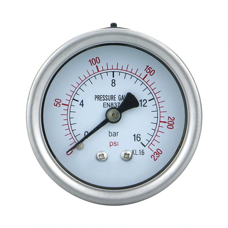 4 Inch High Precision Adjustable Digital Air Compressor Pressure Manometer Manometro Back Mount