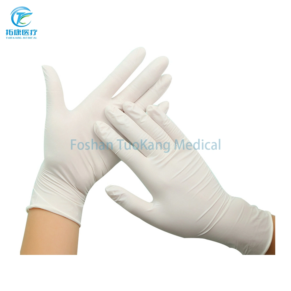 Dental Material Supplies Disposable Latex Gloves Powder-Free Latex Rubber Examination Gloves