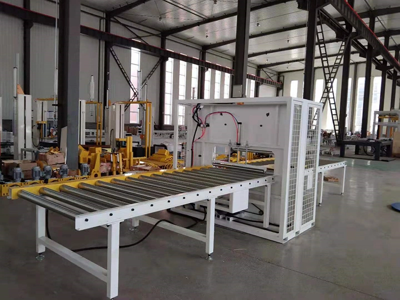 High quality/High cost performance Intelligent Online Fully Automatic Pallet Wrapping Machine with Slewing Ring Turntable