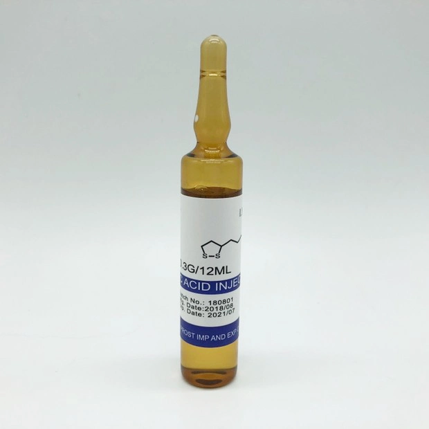 Cheap Price Thioctic Acid, Alpha-Lipoic Acid, Injection 25mg/5ml GMP Factory