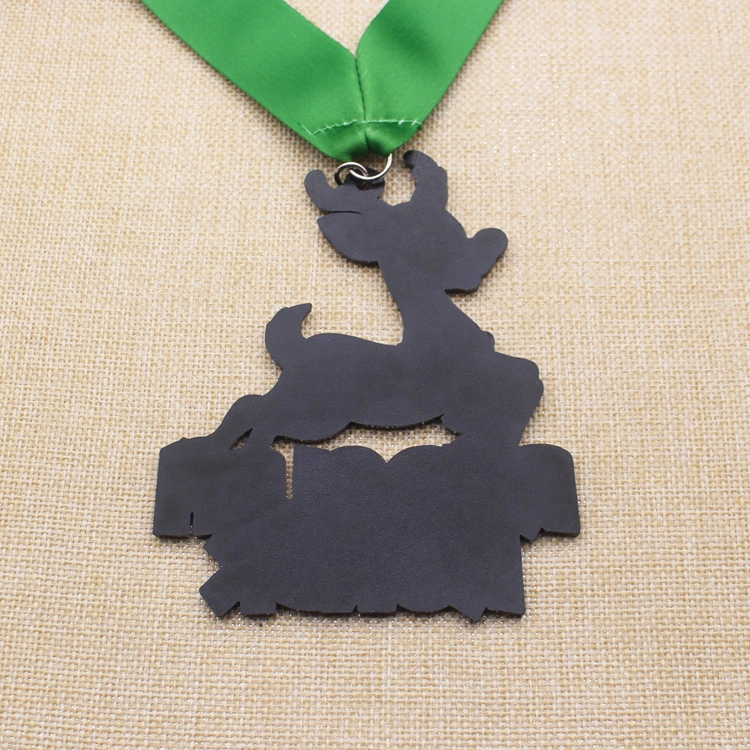 Factory Direct Sale Cheap Cut Out Virtual Run Challenge Medal Con Cartoon Deer