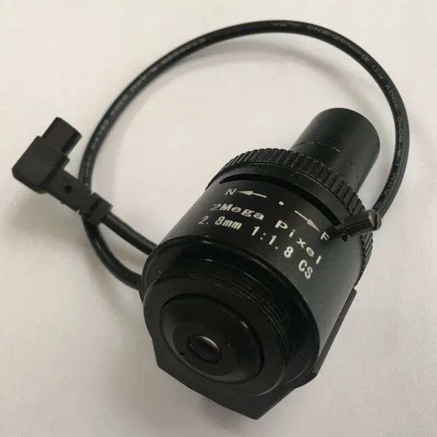 Focal Length 2.8 mm 1/2.5" Format F1.8 DC Auto Iris 2MP 2.8mm Wide Angle CS Mount Pinhole Megapixel Pin-Hole CCTV Lens