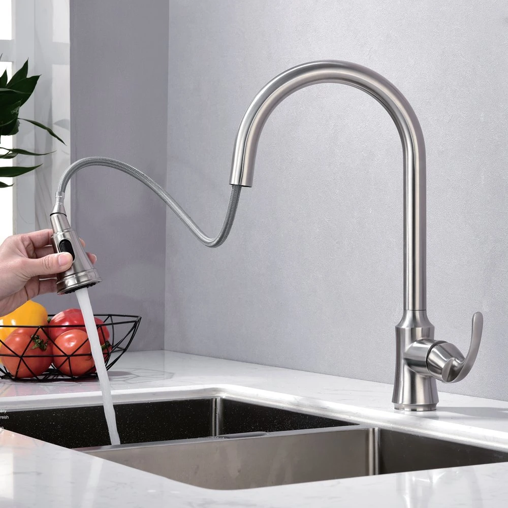 Factory Direct OEM Accept Contemporary Stainless Steel Kitchen Water Faucets Mixers