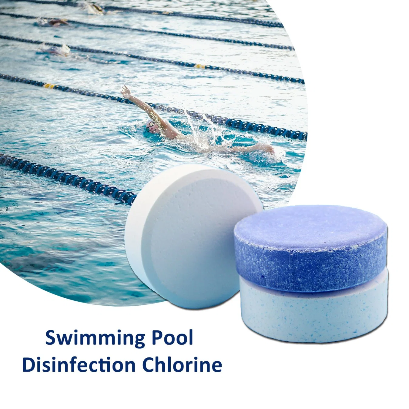 Swimming Pool Chemical TCCA Water Treatment Tablets 90% 200G