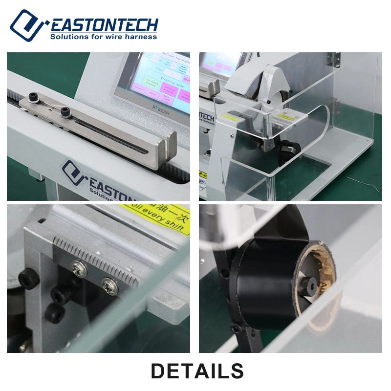 Ew-at-301p Newest Style Branch Winding Semi Automatic Tape Wrapping Machine Suitable for PVC Tape/Textile Tape