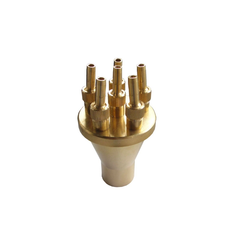 New High Quality Brass Water Jet Fountain Nozzle 2 Tier Center Straight Style 1.0" DN25 Garden Pond