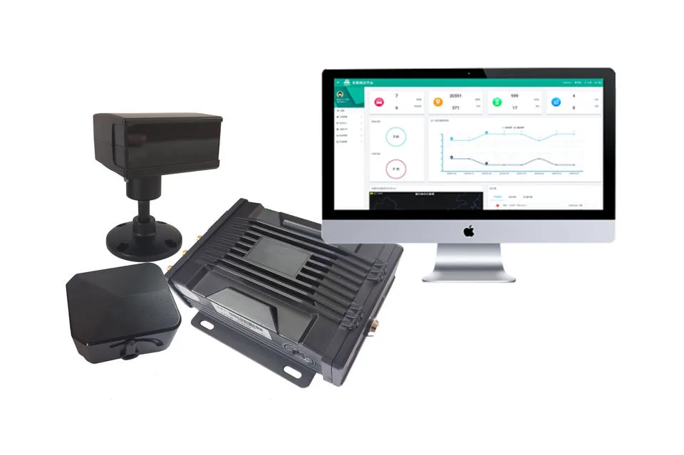 El DMS Adas DSM, la fatiga del conductor Alarma anti sueño+4G+ Centro GPS Monitor Ldw Lane partida Fcw reenviar el mensaje de advertencia de colisión DVR