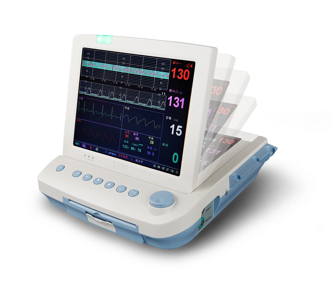 Equipo médico del bebé Doppler portátil/Monitor de Paciente Materno Fetal