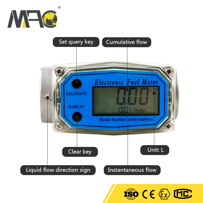 Le carburant diesel de haute précision le débitmètre, de la pompe pour la mesure du débitmètre diesel, kérosène, essence