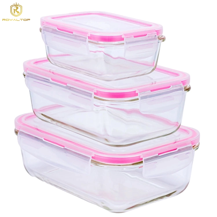 Wholesale/Supplier Glass Lunch Box Kitchen Glass Containers for Food Storage